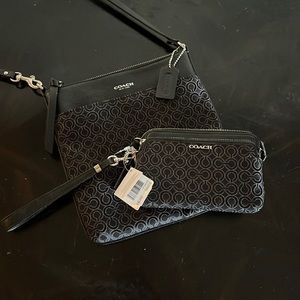 Coach purse and wristlet